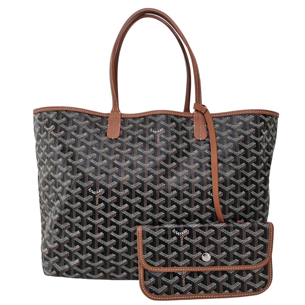 Goyard Goyardine Saint Louis Tote PM Black Gold